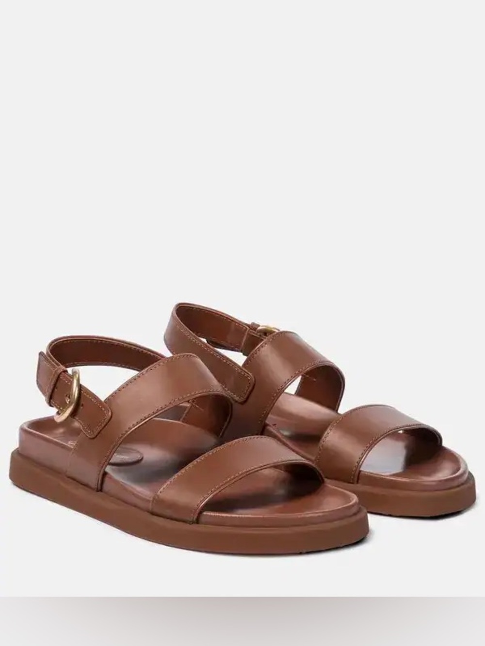 Gianvito Rossi Bilbao Leather Sandals, Size 40.5/US 10.5